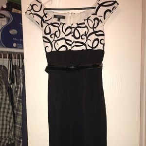 Black and white dress